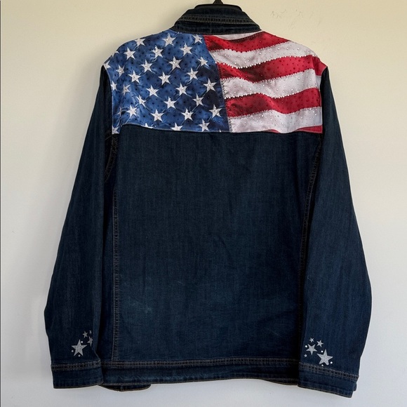 The Bradford Exchange Patriotic Denim Jacket - Picture 11 of 12